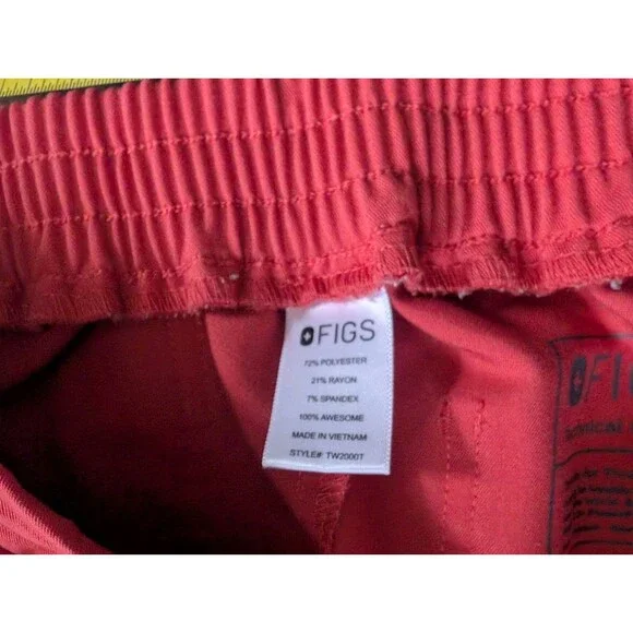 FIGS Technical Collection Womens Scrub Set Sz Small Tall Orange Nurse Medical - Picture 11 of 16